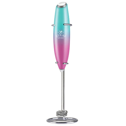 Double Whisk Milk Frother Handheld Mixer - Bubblegum by Zulay Kitchen