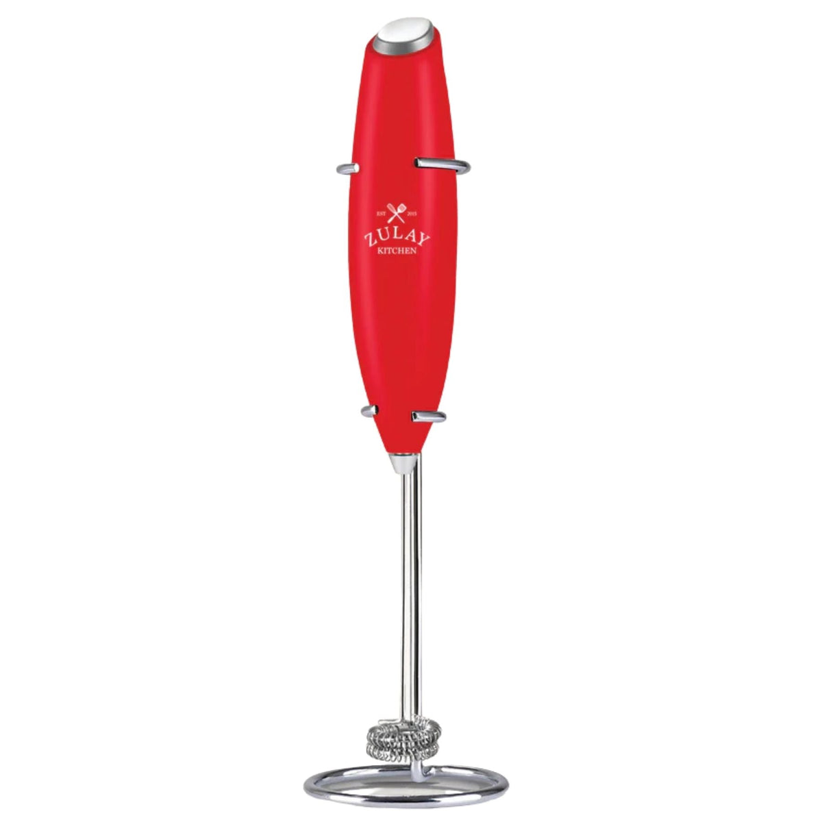 Double Whisk Milk Frother Handheld Mixer - Zulay Kitchen 