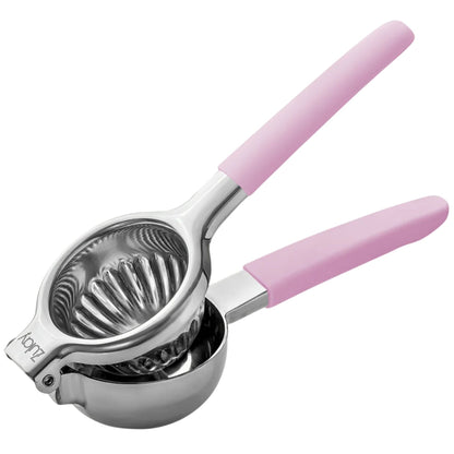 Stainless Steel Lemon Squeezer - Pink Handle by Zulay Kitchen