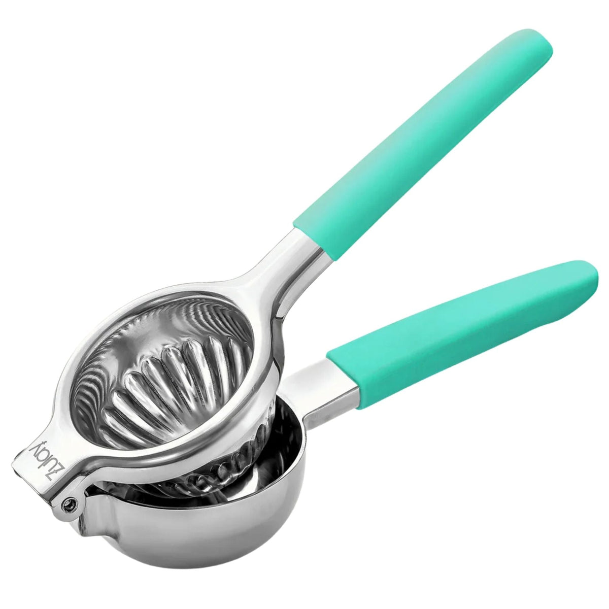 Stainless Steel Lemon Squeezer -Christmas Green Handle by Zulay Kitchen