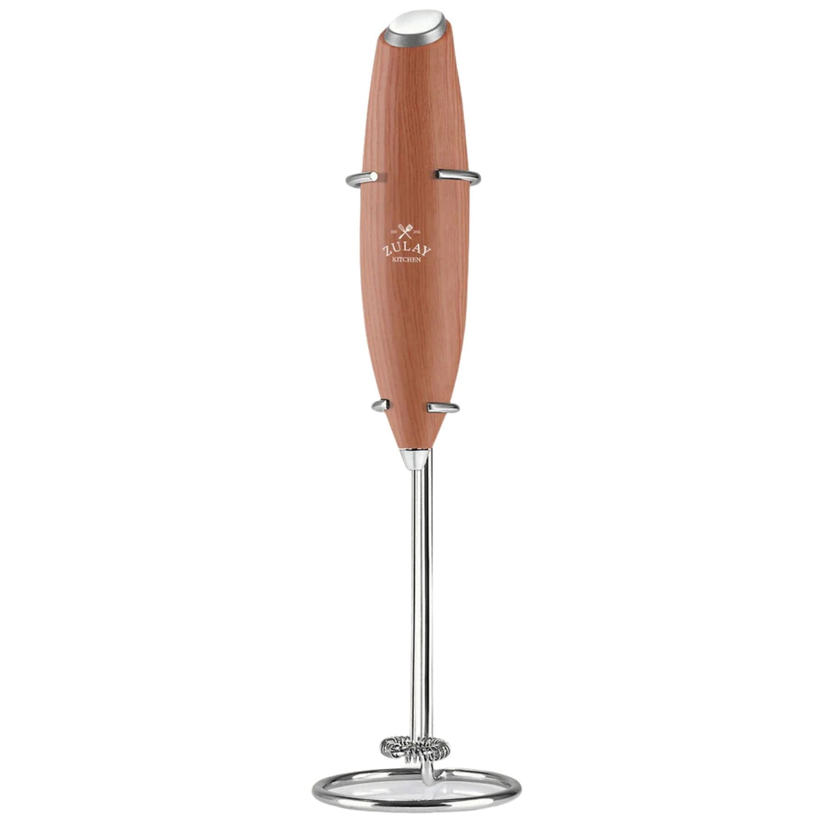 Zulay Kitchen Milk Frother With Stand-Oak by Zulay Kitchen