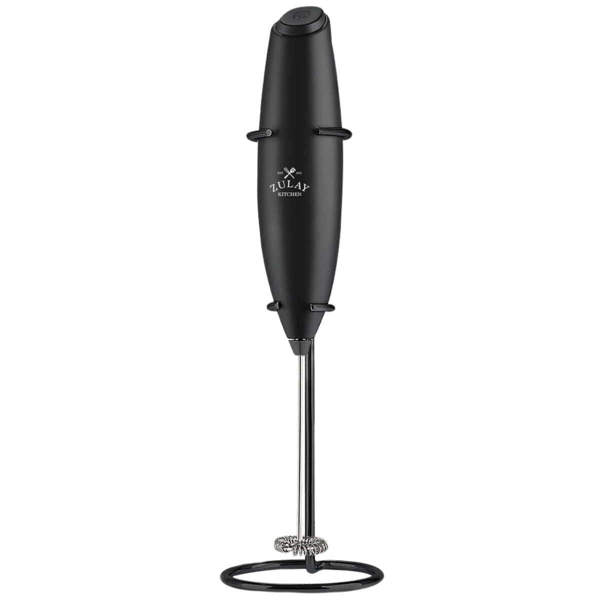 Zulay Kitchen Milk Frother With Stand-Executive Black by Zulay Kitchen
